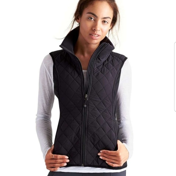 athleta black vest